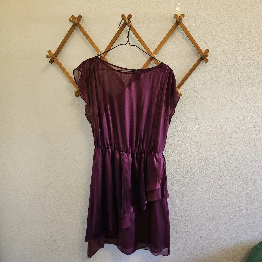 Alice + Olivia Silk Ruffle Vintage Y2K Cocktail Dress